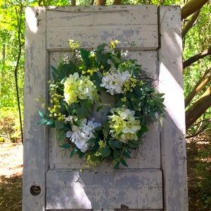 Handcrafted Hydrangea wreath